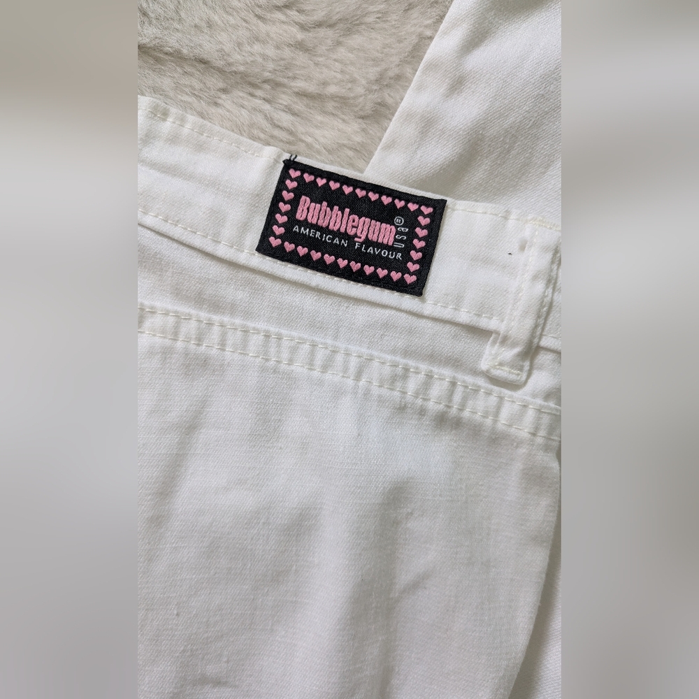 Bubblegum Y2K Embroidered Flare Leg Jeans - Picture 11 of 16